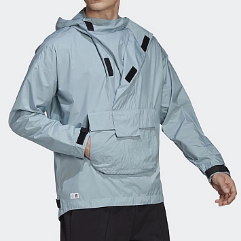 NWT Adidas Magic Grey TERREX Made To Be Remade Windbreaker Anorak XL - Picture 4 of 8
